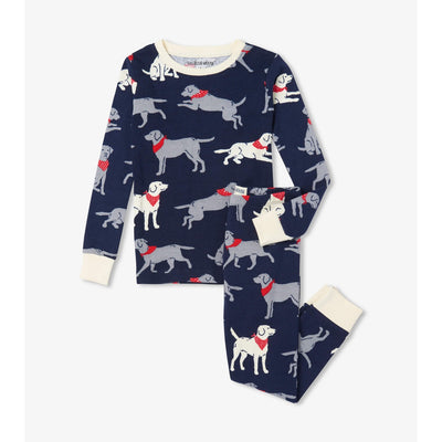 Little Blue House - Navy Bandana Labs Kids Pajama Set