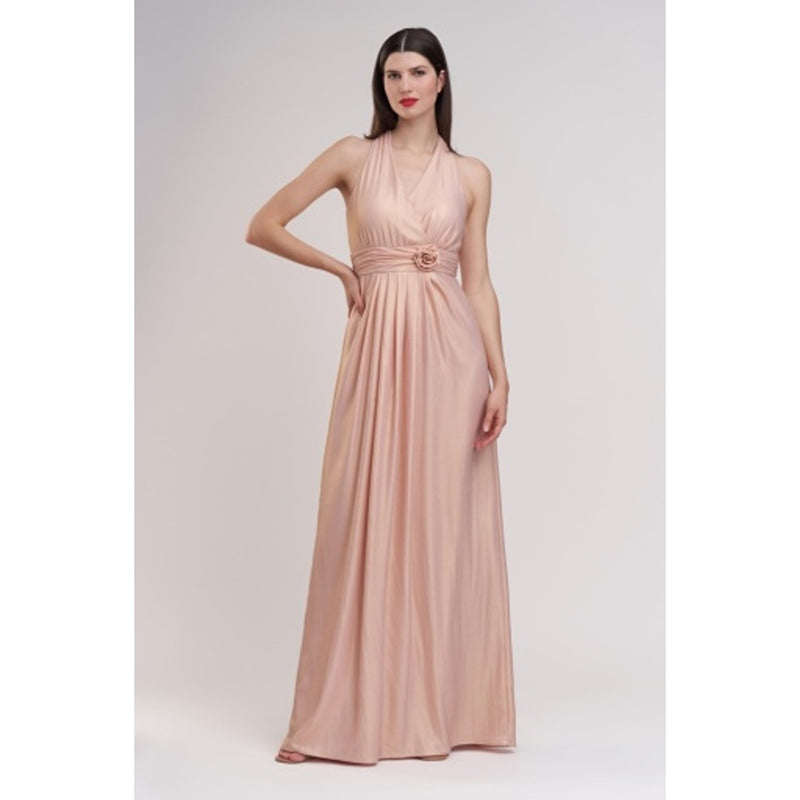JS Collections - Womens Jada Foiled Stretch Crepe Gown