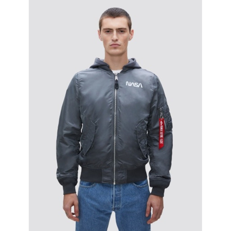 Alpha Industries - Mens L-2b Hooded Nasa Ii Flight Jacket