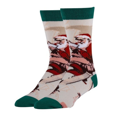 Oooh Yeah - Mens Santas Map Men's Crew Socks