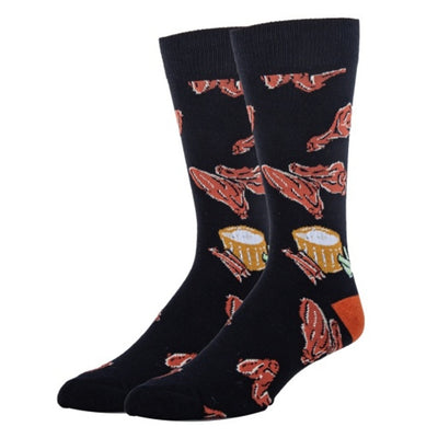 Oooh Yeah - Mens Crew Socks Buffalo Wings