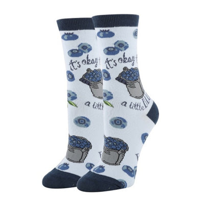 Oooh Yeah - Womens a Little Blue Women's Crew Socks