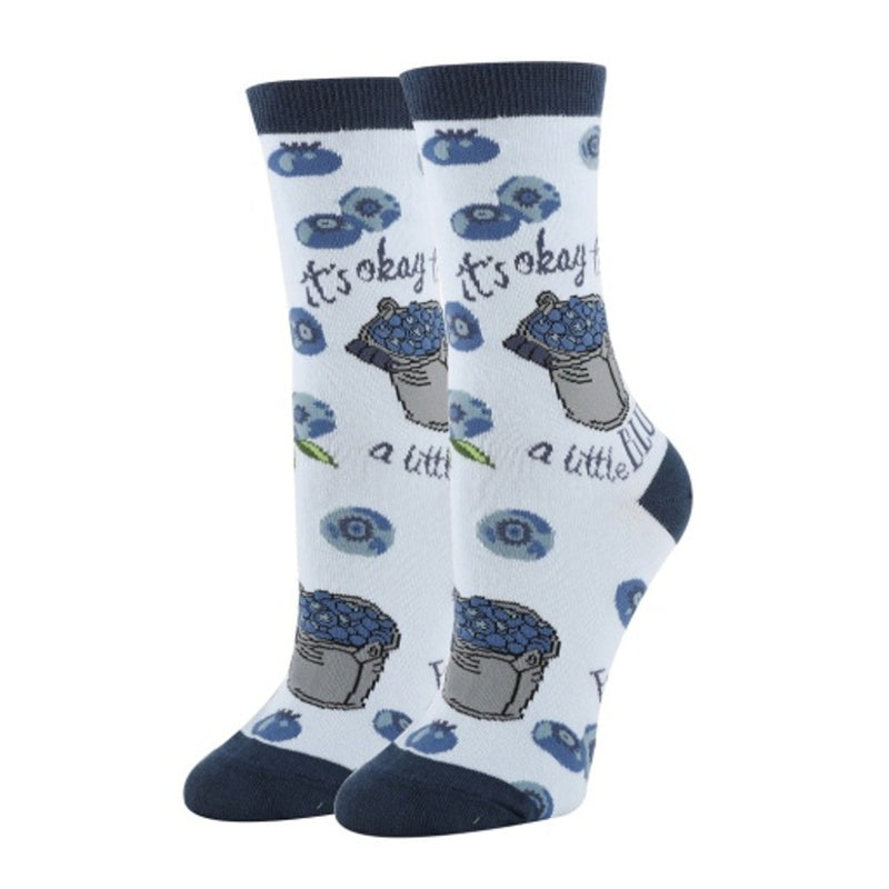 Oooh Yeah - Womens a Little Blue Women's Crew Socks