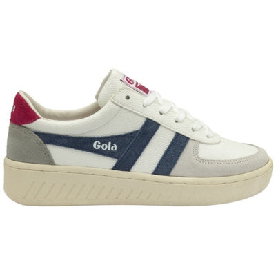 Gola - Womens Grandslam Trident Sneakers - White/Moonlight/Fuchsia
