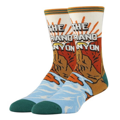 Oooh Yeah - Mens Crew Socks-Grand Canyon