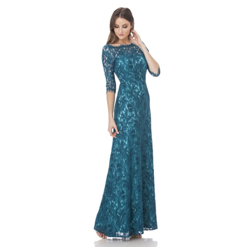 JS Collections - Womens Boat Neck Midi with Front Tie