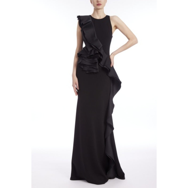 Badgley Mischka - Womens Ruffle Wrap Around