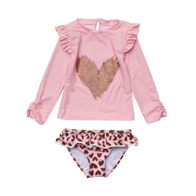 Snapper Rock - Girls Wild Love Long Sleeve Ruffle Set