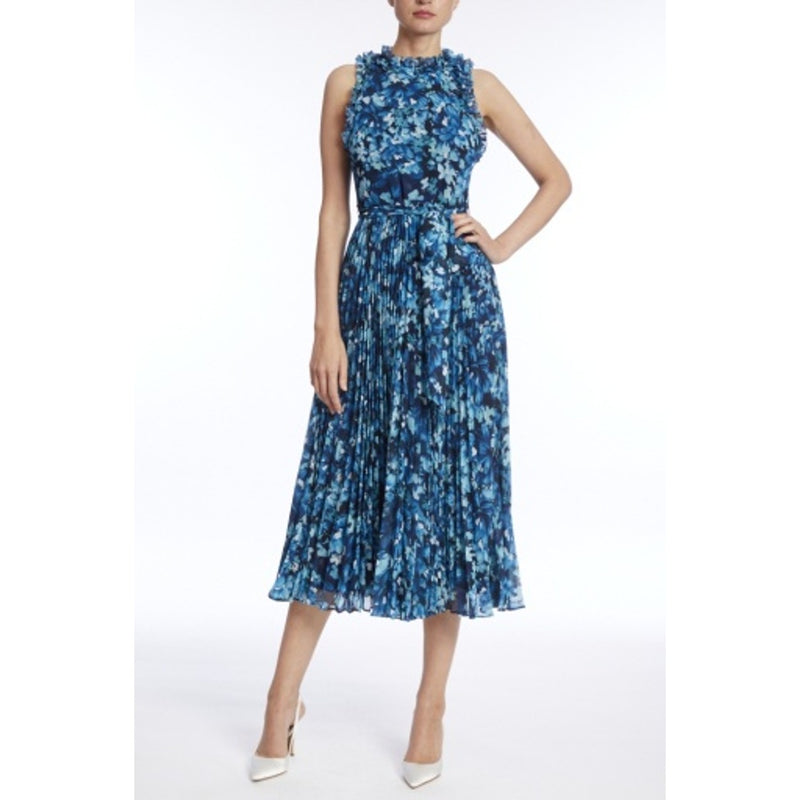 Badgley Mischka - Womens Ruff Pleat Dress