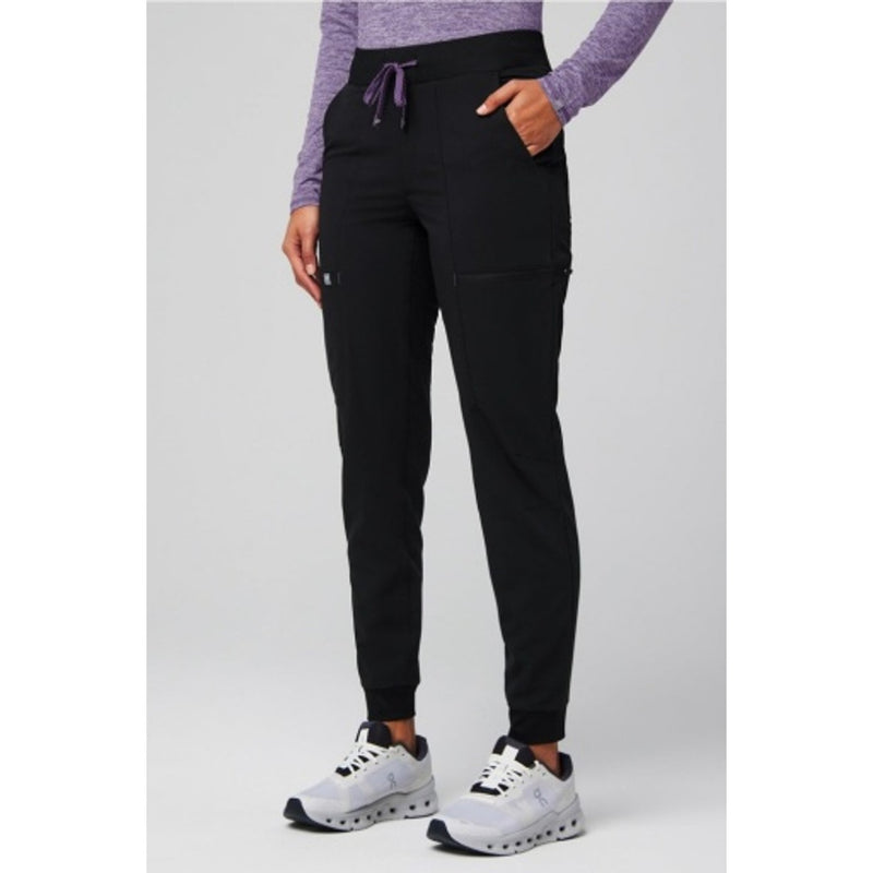 Fabletics - Womens on-Call Scrub Jogger - Black/Acai