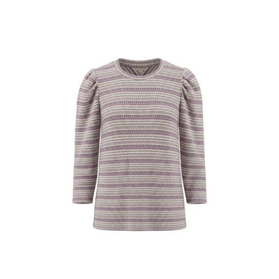 Liverpool Los Angeles - Womens 3/4 Pouf Slv Crew Neck Knit Top with Miter