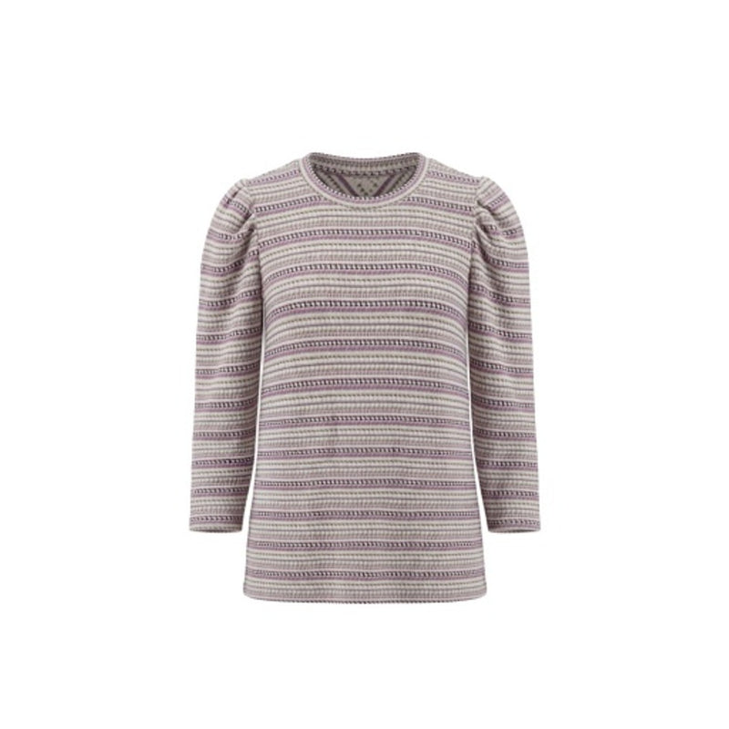 Liverpool Los Angeles - Womens 3/4 Pouf Slv Crew Neck Knit Top with Miter