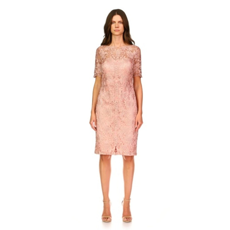 JS Collections - Womens Scalloped Cocktail Dress