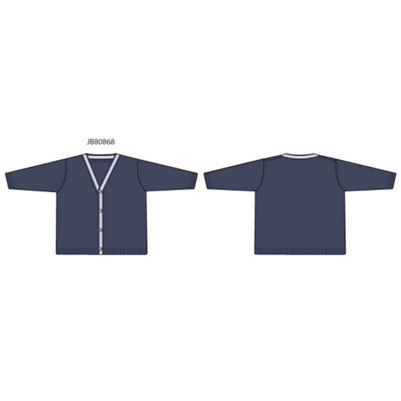 Janie and Jack - Boys S Es Navy Tipped Cardigan E1