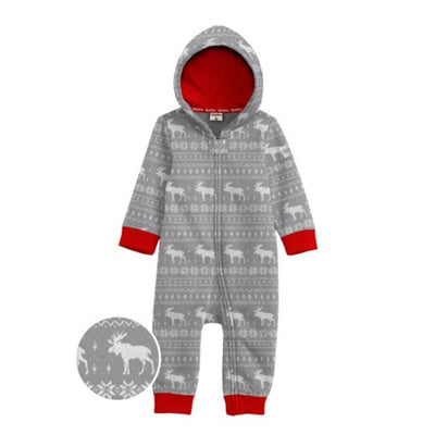 Tipsy Elves - Baby / Toddler Grey Moose Jumpsuit