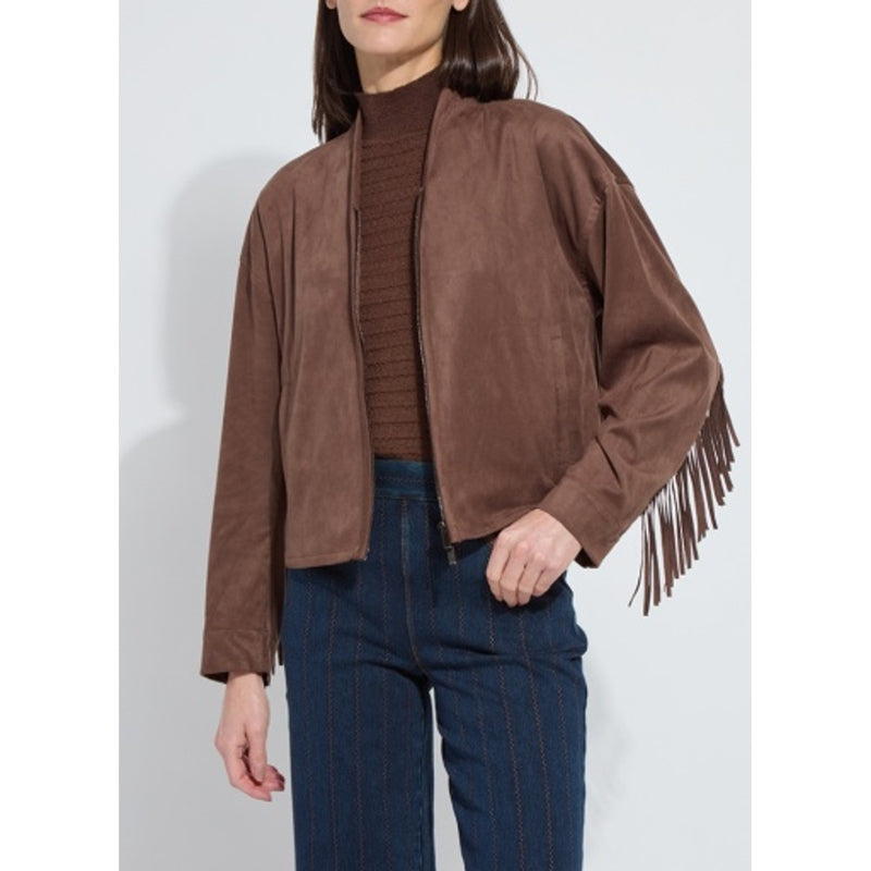Lysse - Womens Candence Fringe Vegan Suede Jacket