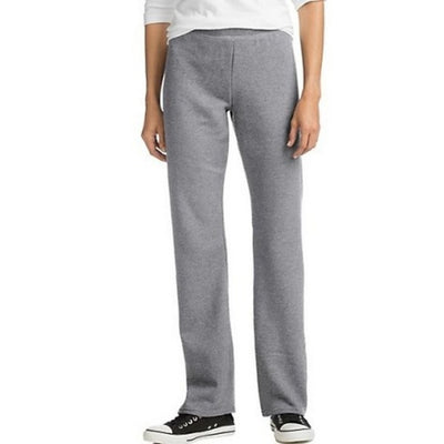Hanes - Womens Ecosmart Women's Fleece Sweatpants with Open Bottom Legs 28.5 (Petite Size)