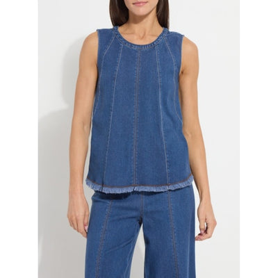 Lysse - Womens Irabella Fringed Denim Top
