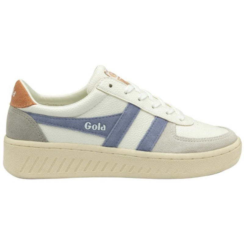 Gola - Womens Grandslam Trident Sneakers - White/Lavender/Terracotta
