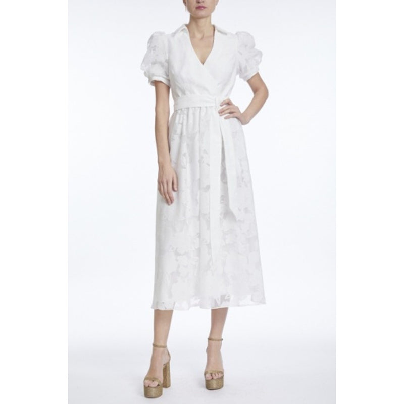 Badgley Mischka - Womens Surplice Puff Slv