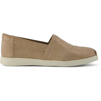 TOMS - Womens Alpargata Plus - Bronze Metallic Crosshatch Suede