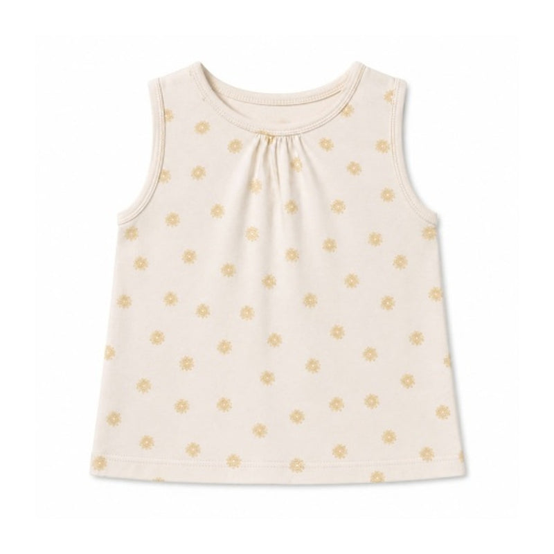 Hope & Henry - Girls Organic Shirred Knit Tank Top