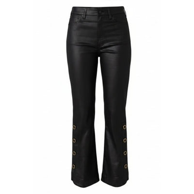 Liverpool Los Angeles - Womens Hannah Crop Flare with Buttoned Slit 27" Inseam