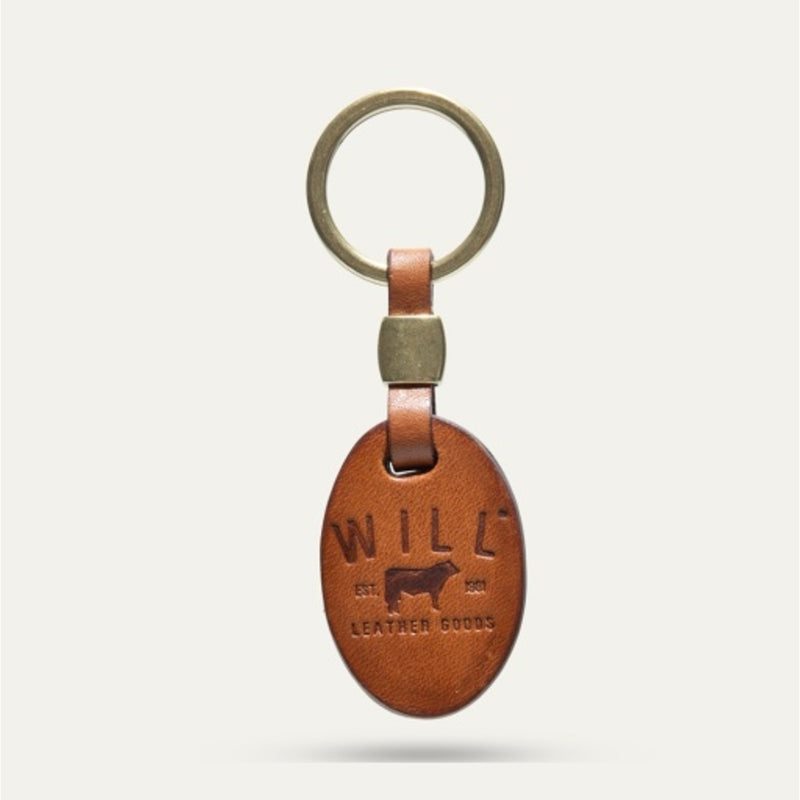 WILL Leather Goods - Unisex Oval Shape Key Fob