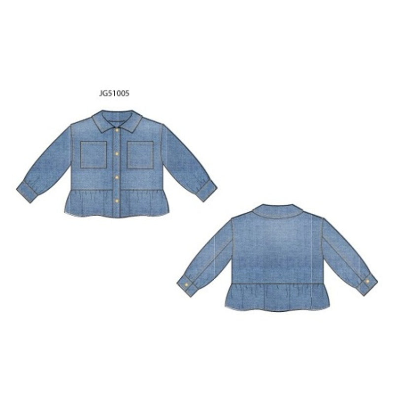 Janie and Jack - Girls D Denim Peplum Jkt Sp1