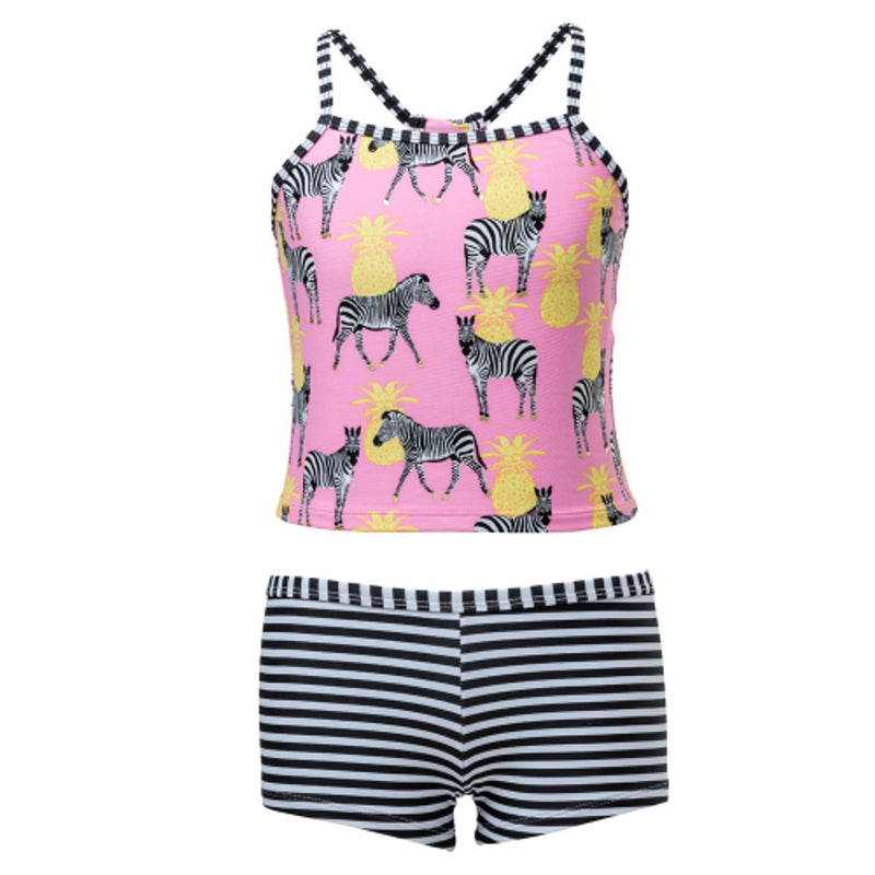 Snapper Rock - Girls Zebra Crossing Tankini