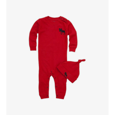 Little Blue House - Red Moose Baby Coverall & Hat