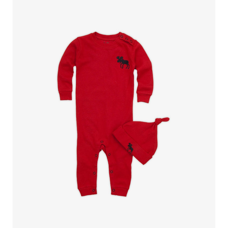 Little Blue House - Red Moose Baby Coverall & Hat