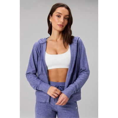 Fabletics - Womens Cloud Jersey Full Zip Hoodie