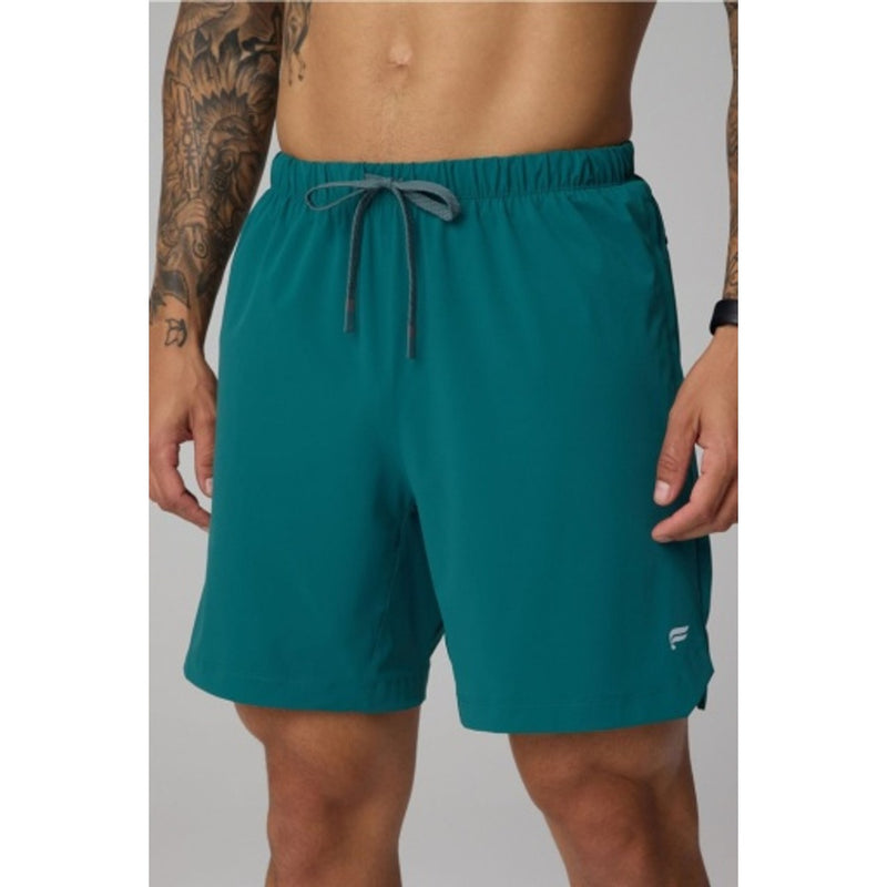Fabletics - Mens the 7" One Short - Green Abyss / Storm Slate