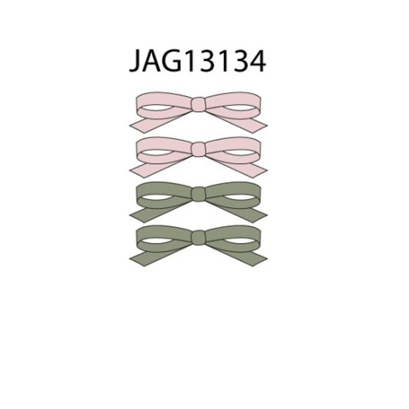 Janie and Jack - Kids G Pnk Grn Bow Clip 4pk Sm2
