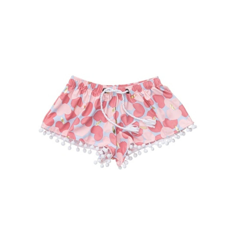 Snapper Rock - Girls Apple Love Swim Shorts