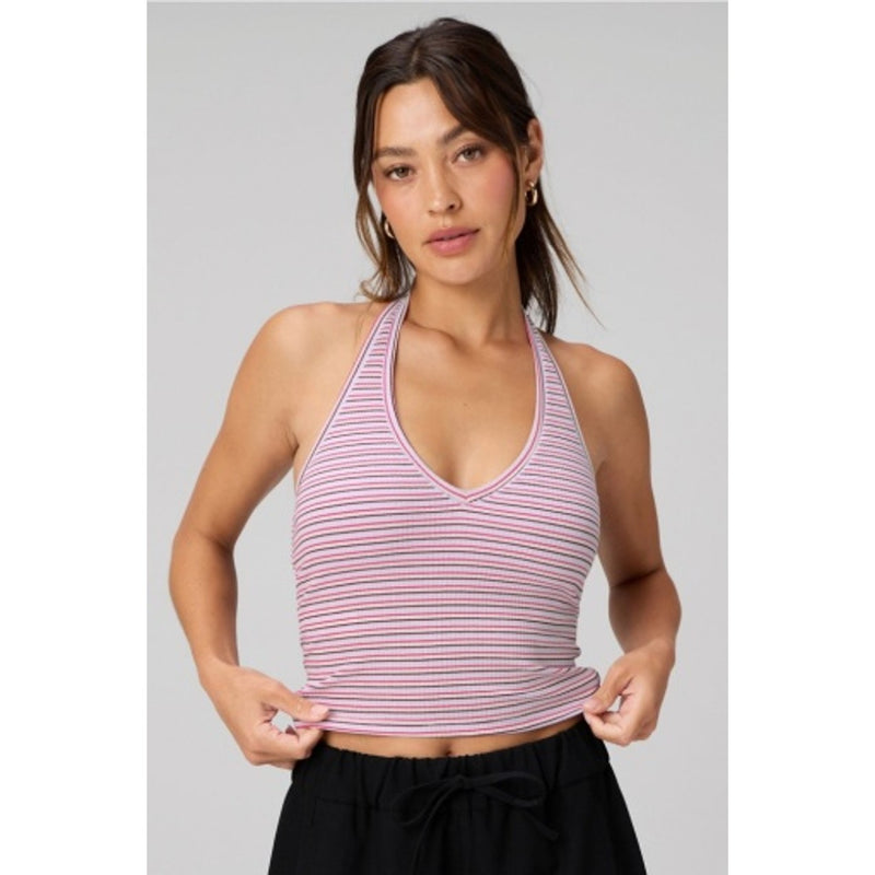 Fabletics - Womens Modal Rib Built-in Bra Halter Top
