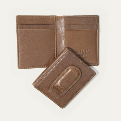 WILL Leather Goods - Mens Classic Money Clip Front Pocket