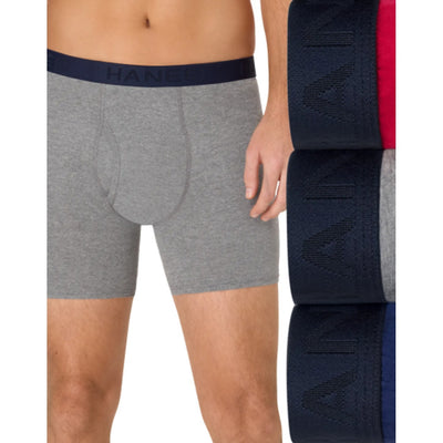 Hanes - Mens Ultimate® Comfortblend® Men's Underwear Boxer Briefs Pack – 3-Pack – Cool Comfort® – Moisture Wicking