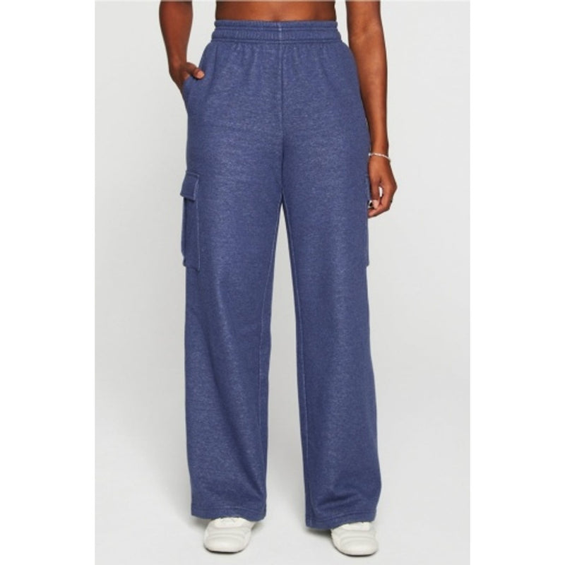 Fabletics - Womens Cozy Fleece Wide Leg Cargo Sweatpant