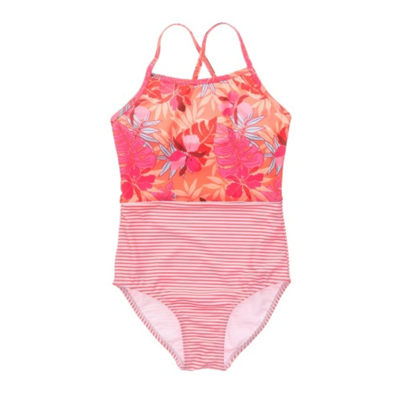 Snapper Rock - Girls Tropical Punch Classic Crossback Swimsuit