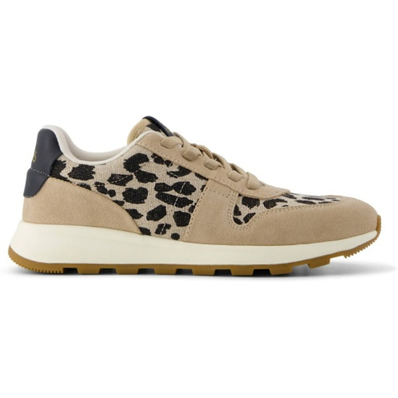 TOMS - Womens Trvl Lite Retro - Water Repellent Natural Undyed Suede/Sparkle Leopa
