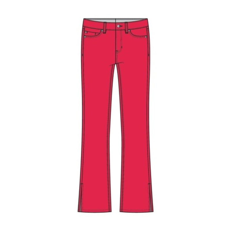 Liverpool Los Angeles - Womens Hannah Cropped Flare with Slit Hem 23.5" Ins