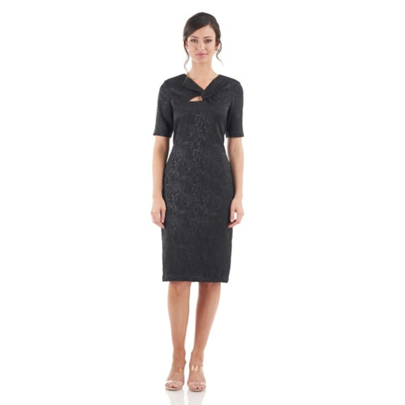 JS Collections - Womens Blake Twist Knee Length Dress