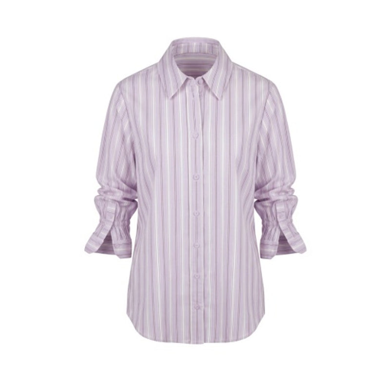 Liverpool Los Angeles - Womens Adjustable Slv Button Front Woven Top