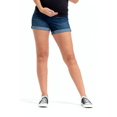 1822 Denim - Womens Maternity Re:Denim 5" Short with Bellyband