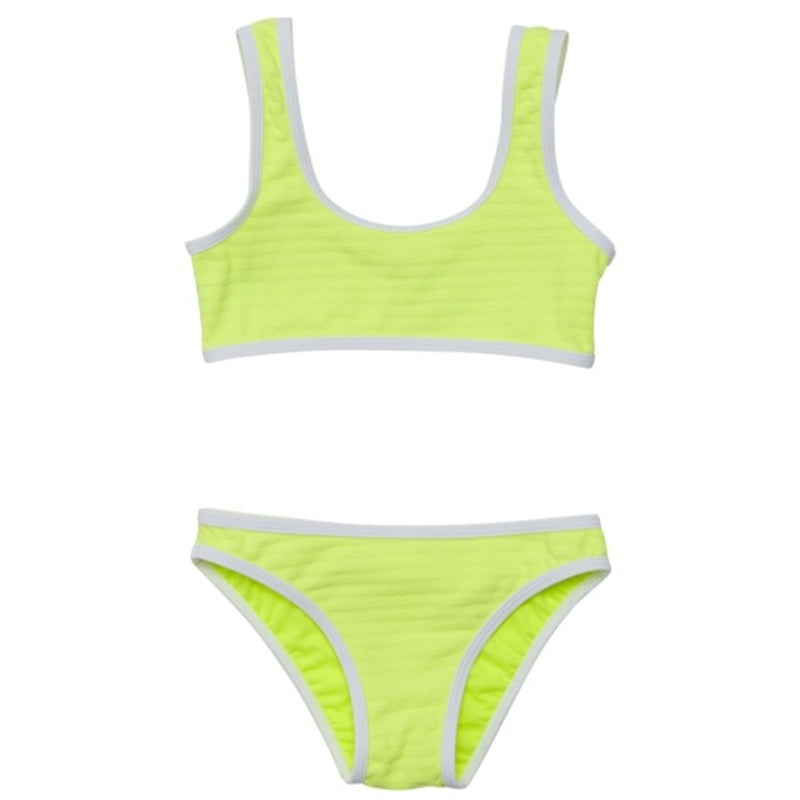 Snapper Rock - Girls Citron Zest Crop Bikini