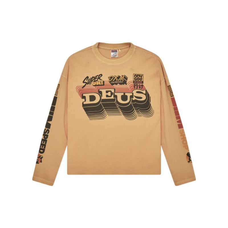 Deus Ex Machina - Mens Overdyed Entry Mx Long Sleeve Waffle Jersey