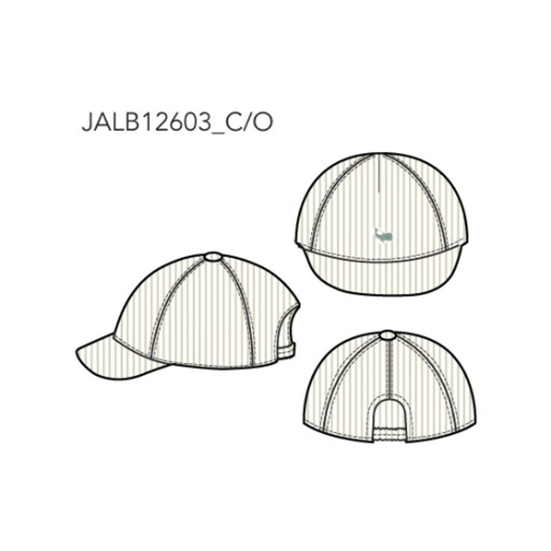 Janie and Jack - B Tan Stripe Whale Icon Ball Cap Sm0