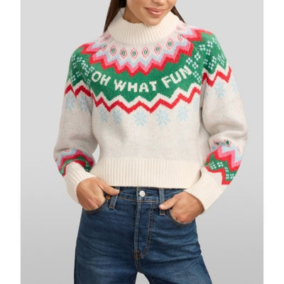Tipsy Elves - Womens Cozy Knit Oh What Fun Cropped Sweater